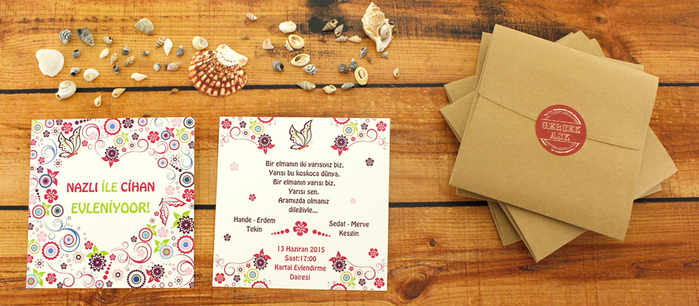 nikah davetiyesi örnekleri